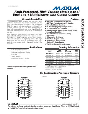 MAX4508ESE+ Datasheet PDF Maxim Integrated