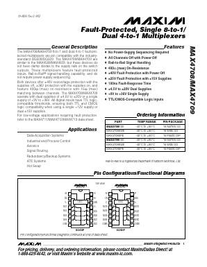 MAX4709EPE Datasheet PDF Maxim Integrated