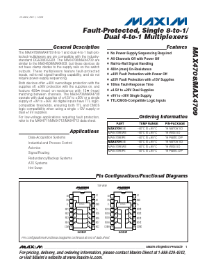 MAX4708 Datasheet PDF Maxim Integrated