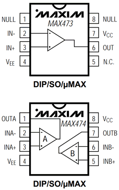MAX475CPD Datasheet PDF Maxim Integrated
