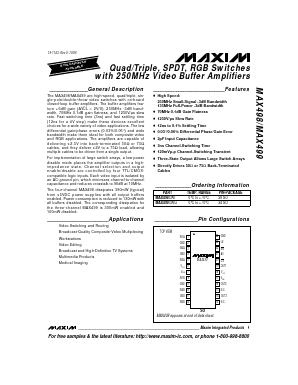 MAX499CWG Datasheet PDF Maxim Integrated