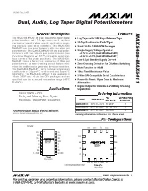 MAX5411ETE Datasheet PDF Maxim Integrated