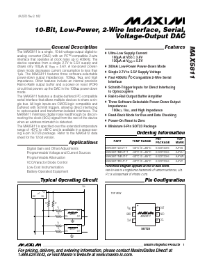 MAX5811 Datasheet PDF Maxim Integrated