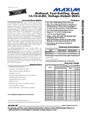 MAX5580A Datasheet PDF Maxim Integrated