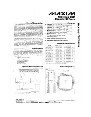 MAX7232AFIPL Datasheet PDF Maxim Integrated