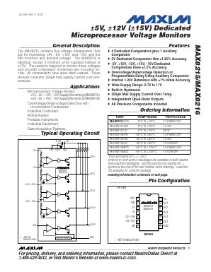 MAX8216CPD Datasheet PDF Maxim Integrated