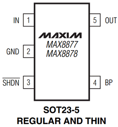 MAX8877EZK29-T Datasheet PDF Maxim Integrated