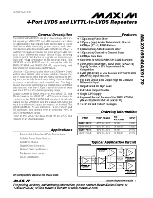 MAX9169ESE Datasheet PDF Maxim Integrated