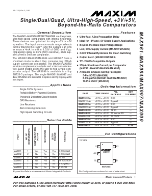 MAX963ESD Datasheet PDF Maxim Integrated