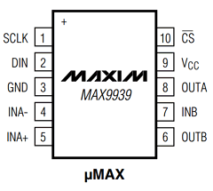 MAX9939 Datasheet PDF Maxim Integrated
