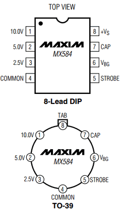 MX584 Datasheet PDF Maxim Integrated