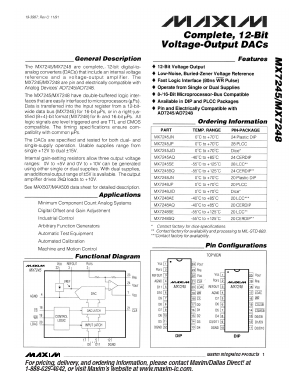MX7245 Datasheet PDF Maxim Integrated