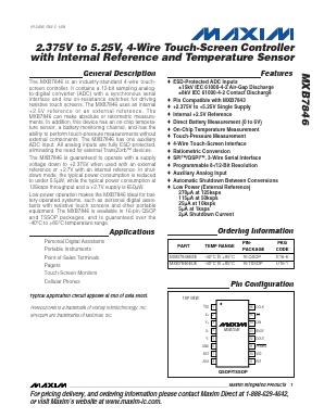 MXB7846 Datasheet PDF Maxim Integrated