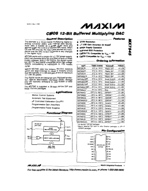 MX7545AQ Datasheet PDF Maxim Integrated