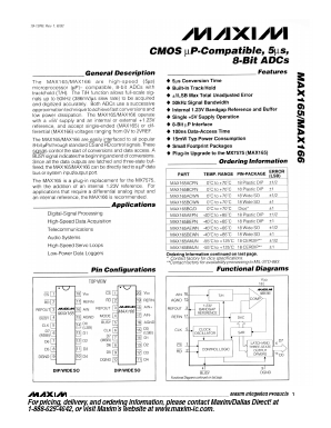 MAX166A Datasheet PDF Maxim Integrated