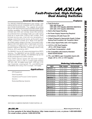 MAX4631CPE Datasheet PDF Maxim Integrated