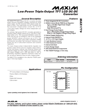 MAX1779 Datasheet PDF Maxim Integrated