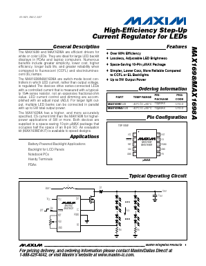 MAX1698AEUB Datasheet PDF Maxim Integrated