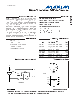 MX581JCSA Datasheet PDF Maxim Integrated