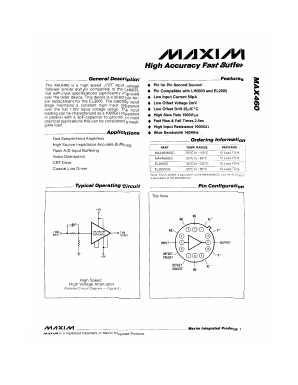 EL2005CG Datasheet PDF Maxim Integrated