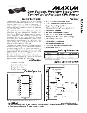 MAX1636EAP Datasheet PDF Maxim Integrated