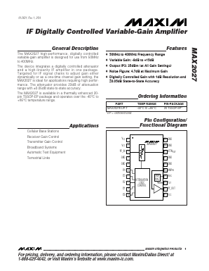MAX2027EUP-T Datasheet PDF Maxim Integrated