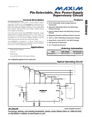 MAX6886ETP Datasheet PDF Maxim Integrated