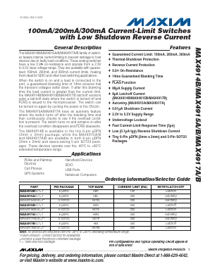 MAX4914BELT-T Datasheet PDF Maxim Integrated