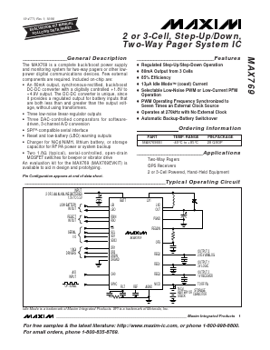 MAX769EEI-T Datasheet PDF Maxim Integrated