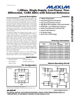 MAX1277ACTC Datasheet PDF Maxim Integrated