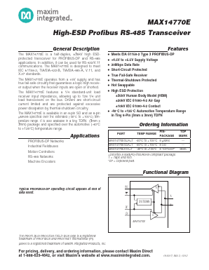 MAX14770EGUA Datasheet PDF Maxim Integrated