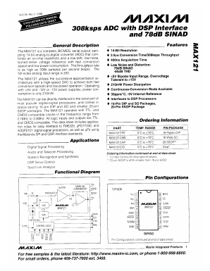 MAX121C/D Datasheet PDF Maxim Integrated