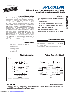 MAX4885EETG Datasheet PDF Maxim Integrated