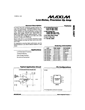 MXL1007CS Datasheet PDF Maxim Integrated
