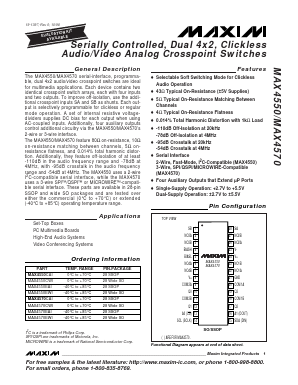 MAX4550EWI Datasheet PDF Maxim Integrated
