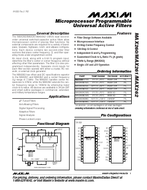 MAX261ACWG Datasheet PDF Maxim Integrated