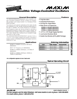 MAX2624 Datasheet PDF Maxim Integrated