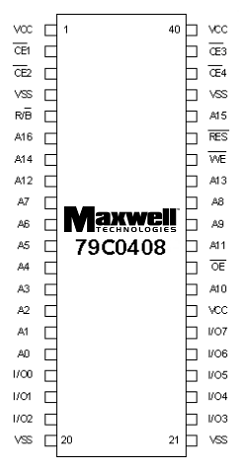 79C0408XPFI20 Datasheet PDF MAXWELL TECHNOLOGIES