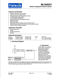 MLX90257L Datasheet PDF Melexis Microelectronic Systems 