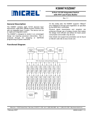KS8997 Datasheet PDF Micrel
