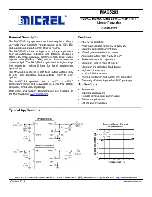 MAQ5283 Datasheet PDF Micrel