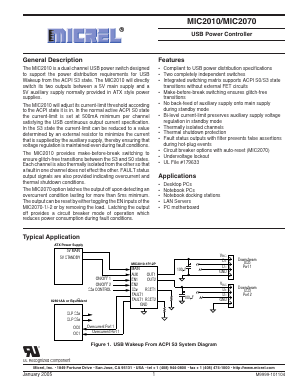 MIC2010-1PZQS Datasheet PDF Micrel