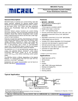 MIC2017 Datasheet PDF Micrel