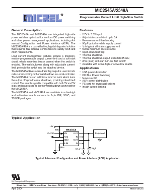 MIC2545A Datasheet PDF Micrel