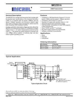 MIC2551A Datasheet PDF Micrel