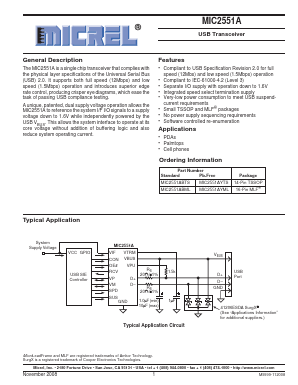 MIC2551ABML Datasheet PDF Micrel