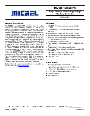 MIC2587-2YM Datasheet PDF Micrel