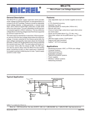MIC2776 Datasheet PDF Micrel