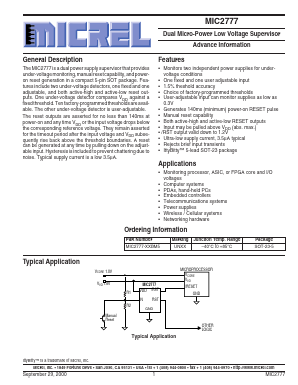 MIC2777-17BM5 Datasheet PDF Micrel