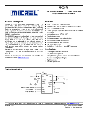MIC2871 Datasheet PDF Micrel